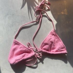 Triangl Terricloth Bikini Top